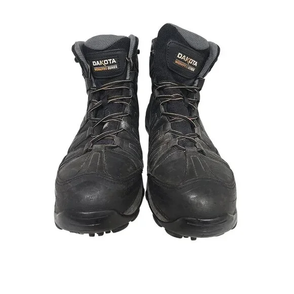 Dakota Men's 6" 2301 Aluminum Toe Comp. Plate WP Work Boots Black Size 12W/L - Picture 6 of 7